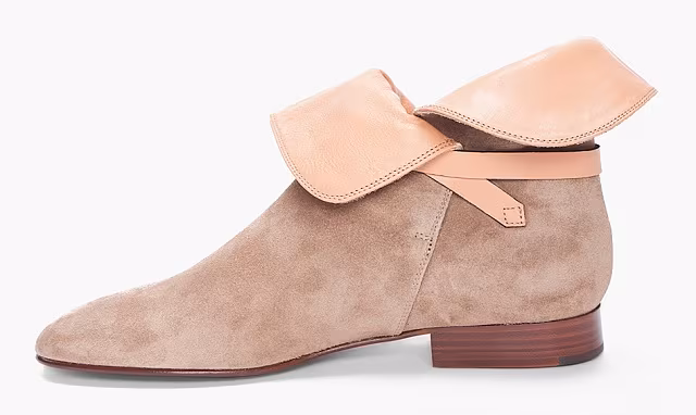 Chloe Taupe Suede Ankle Boots