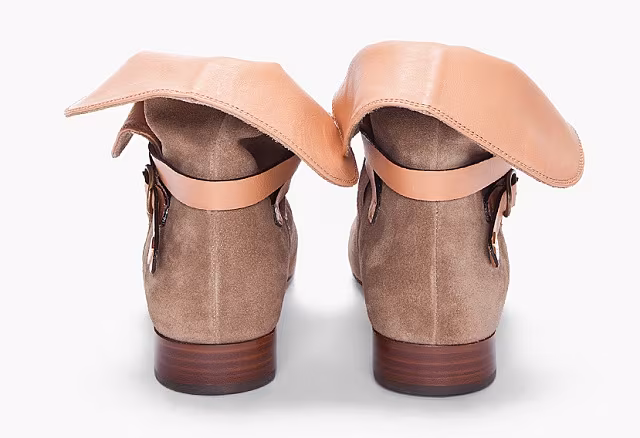 Chloe Taupe Suede Ankle Boots