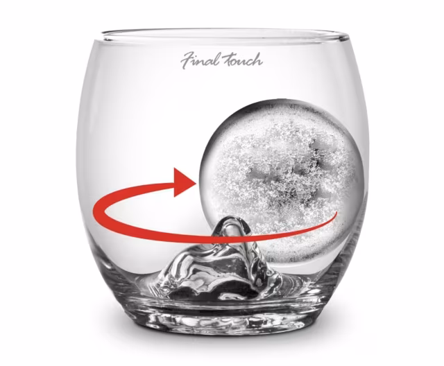 Final Touch On The Rock Glass + Ice Ball 