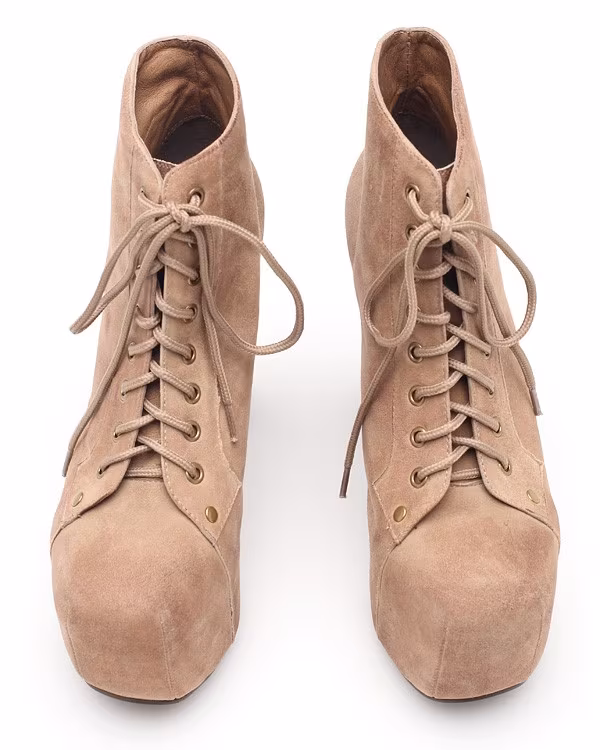 Jeffrey Campbell Lita In Taupe Suede