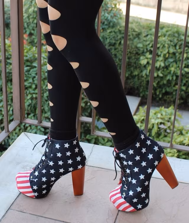 Jeffrey Campbell Lita Platform Boot - American Flag