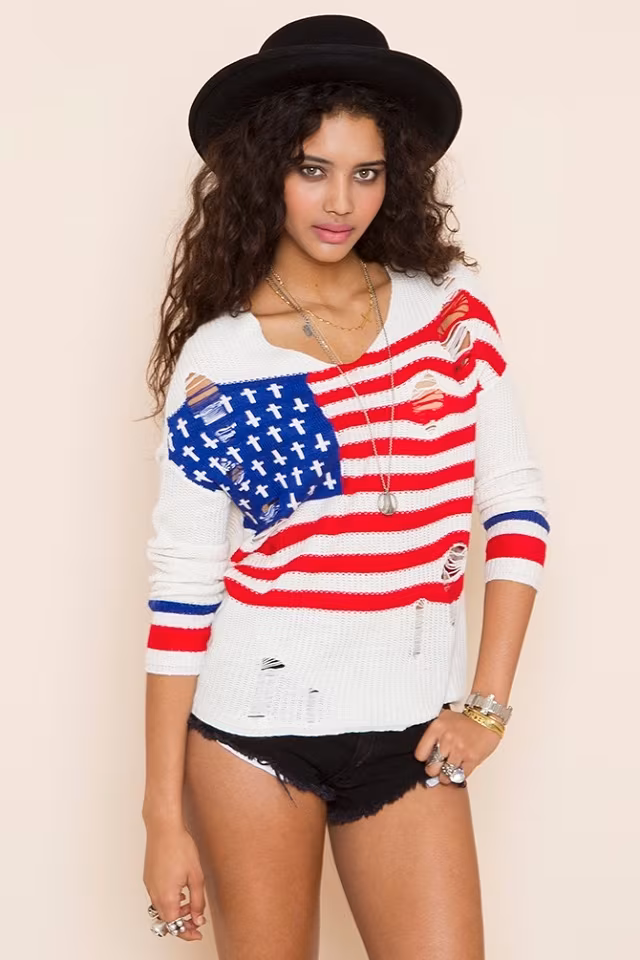 UNIF Flag Religion Knit