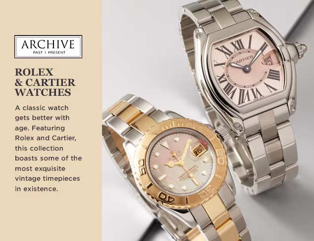 ARCHIVE Rolex & Cartier Watches at MYHABIT