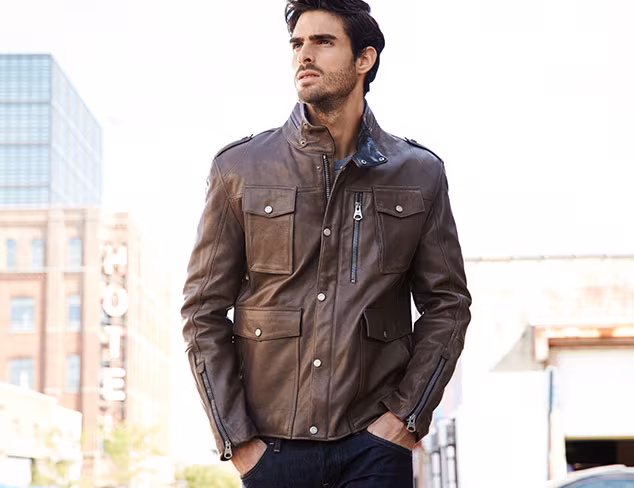 City Staple Leather Jackets at MYHABIT