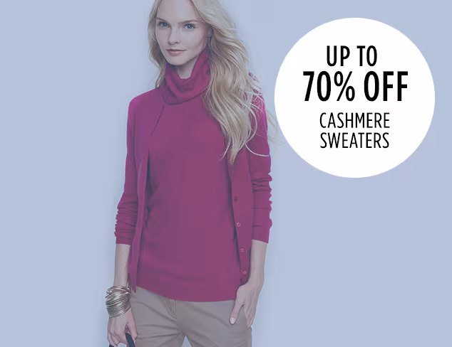 Up to 70 Off Cashmere Sweaters at MYHABIT