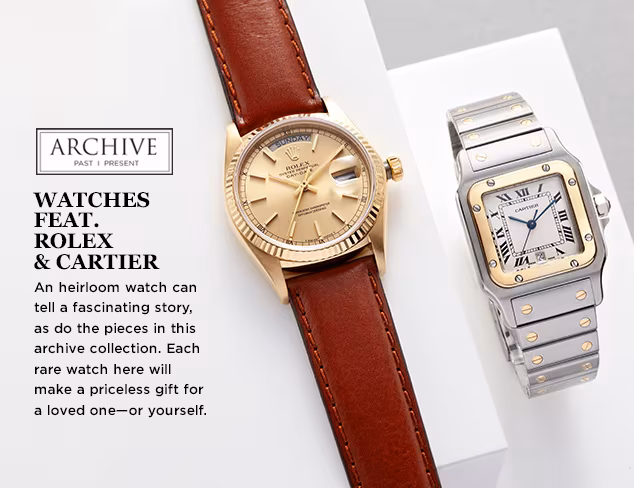 ARCHIVE Watches feat. Rolex & Cartier at MYHABIT