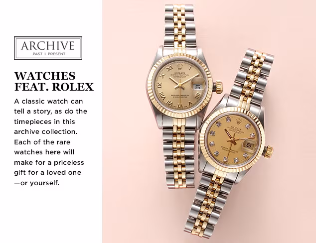 ARCHIVE Watches feat. Rolex at MYHABIT