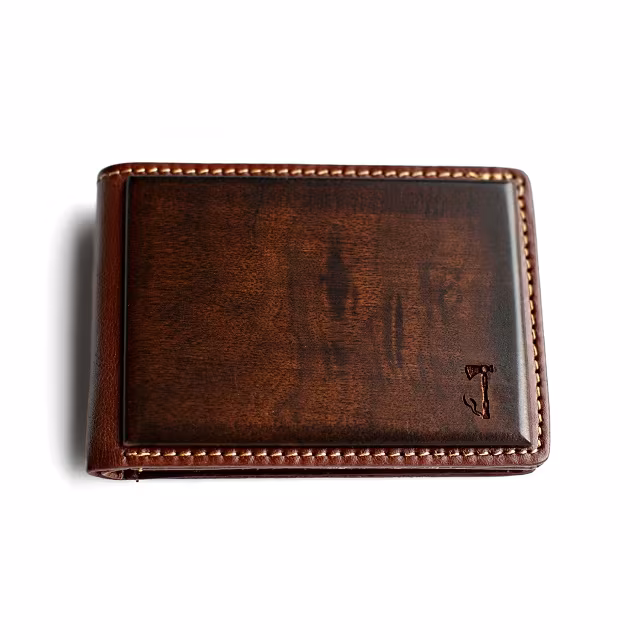 Slim Timber Walnut Wood Bifold Wallet_1