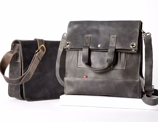 Luxe Leather Messengers & More at MYHABIT