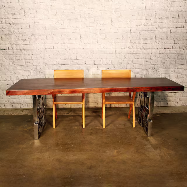 Indo Modern Cubic Cherry Dining Table_1