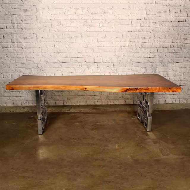 Indo Modern Cubic Natural Dining Table_1
