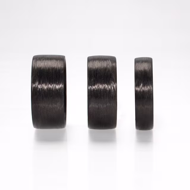 REFRACTORY Carbon Fiber Rings in Linear Grain
