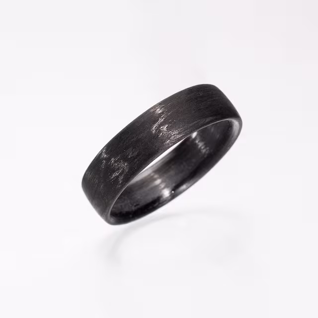 REFRACTORY Carbon Fiber Rings in Wood-Like Grain