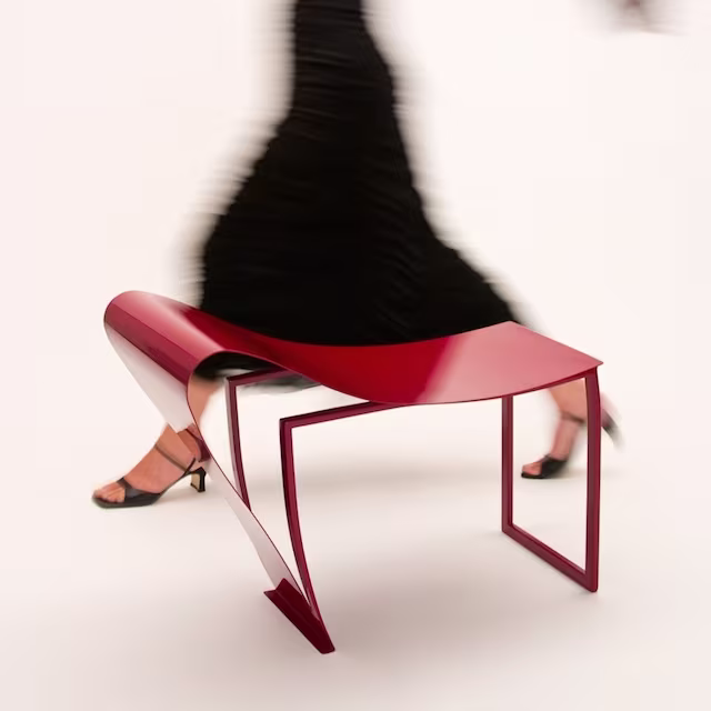 VB Studio Works Ruffle Stool