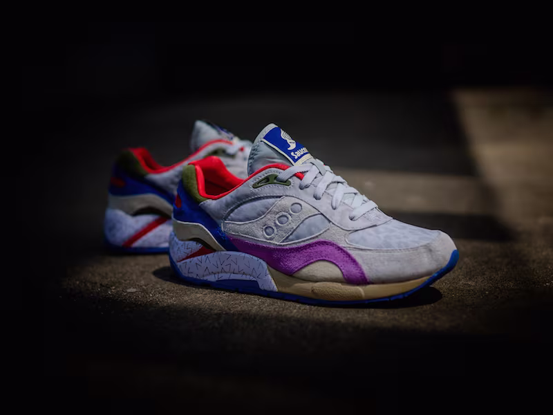 Bodega x Saucony G9 Shadow 6 Pattern Recognition Grey Purple