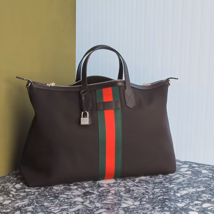 Gucci Techno Canvas Medium Duffle Bag