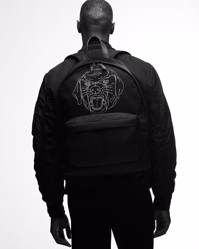 Givenchy Stenciled-Rottweiler Backpack