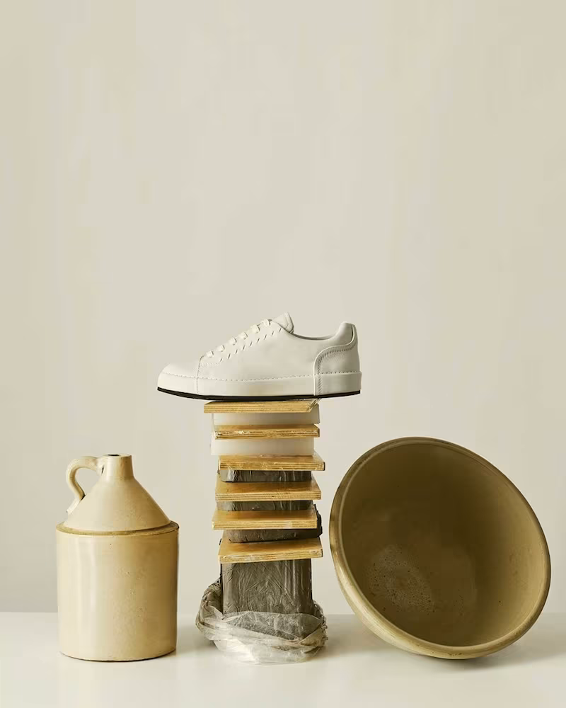 Bottega Veneta Thibo Low-Top Leather Trainers
