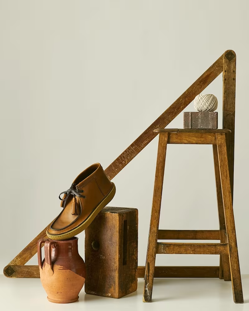 Prada Tassel Leather Desert Boots