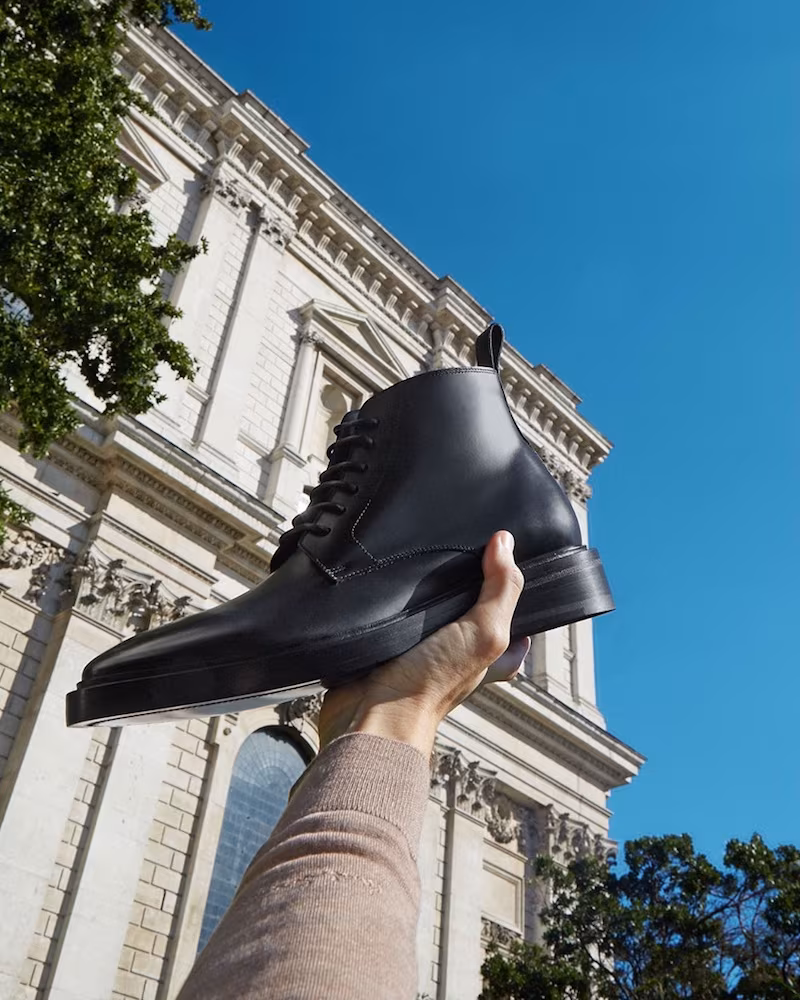 Balenciaga Lace-Up Leather Ankle Boots