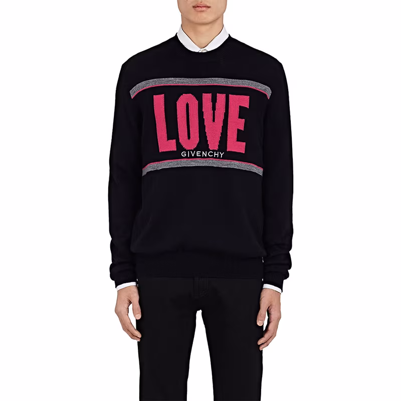 Givenchy "Love" Cotton Sweater