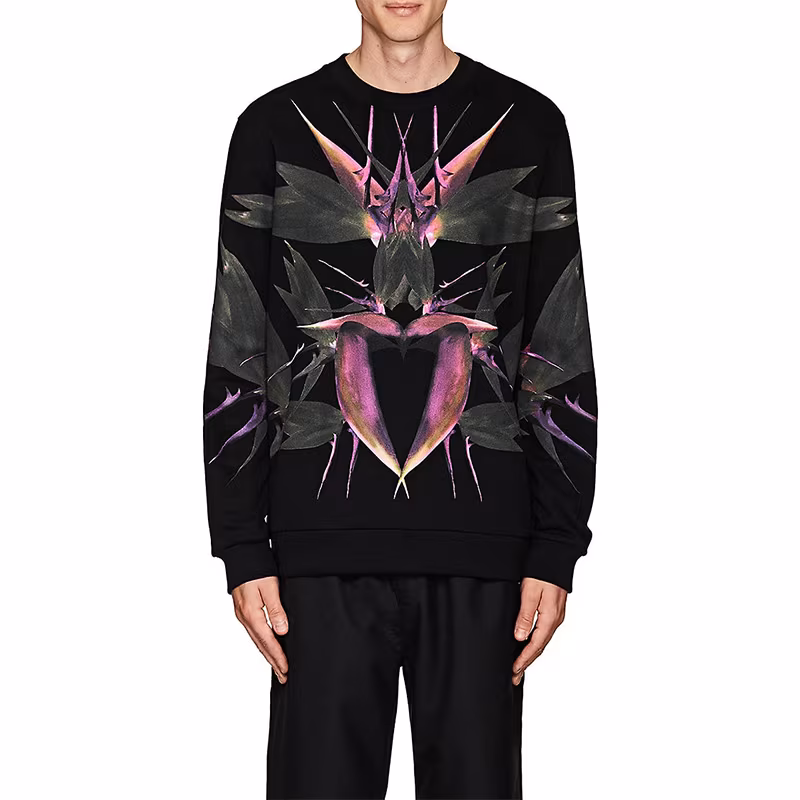 Givenchy Bird-Of-Paradise Cotton Cuban-Fit Sweatshirt