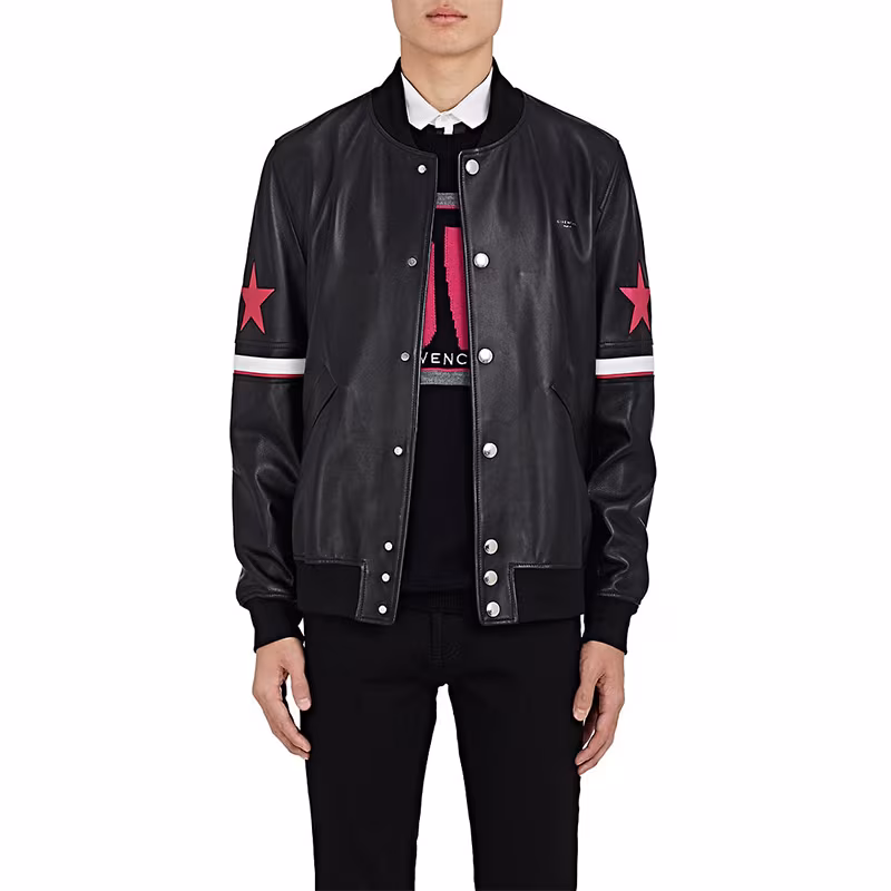 Givenchy Leather Bomber Jacket