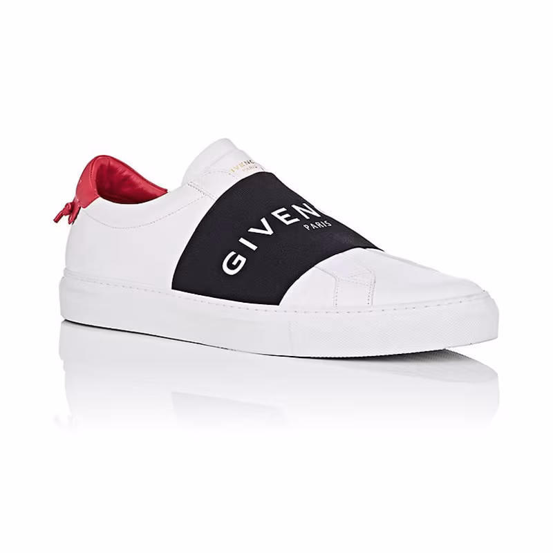 Givenchy Men's Logo-Band Leather Sneakers