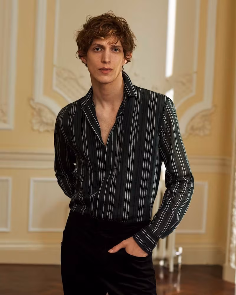 Bottega Veneta Single-Cuff Striped Cotton And Silk-Blend Shirt
