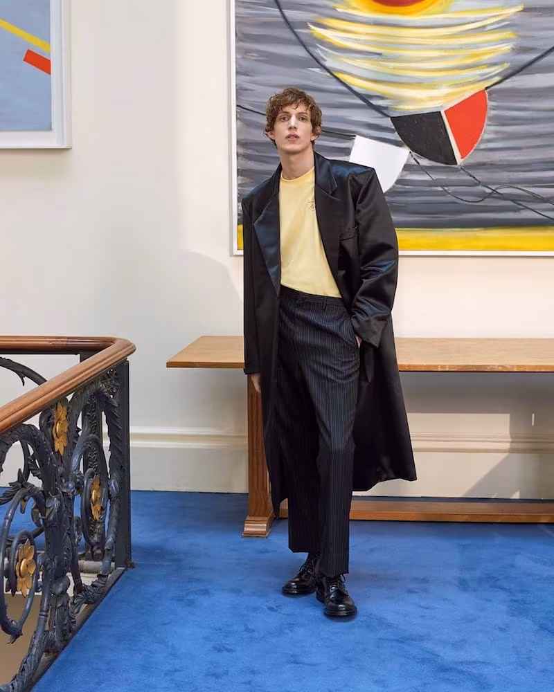 Raf Simons Notch-Lapel Single-Breasted Duchess-Satin Coat