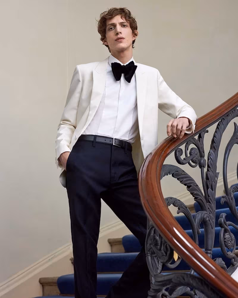 Saint Laurent Peak-Lapel Wool And Mohair-Blend Tuxedo Jacket