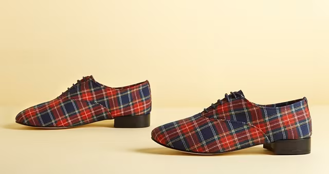 Repetto Zizi Tartan Oxfords