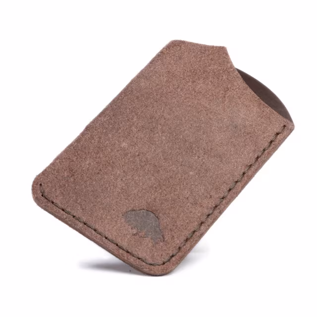 Bison Made Suede Front Wallet