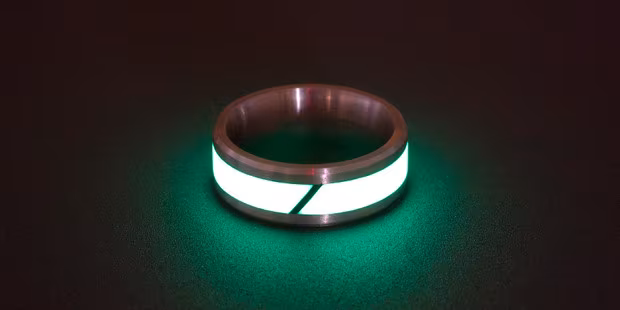 Black Badger Rings of Titanium & Carbon Fiber