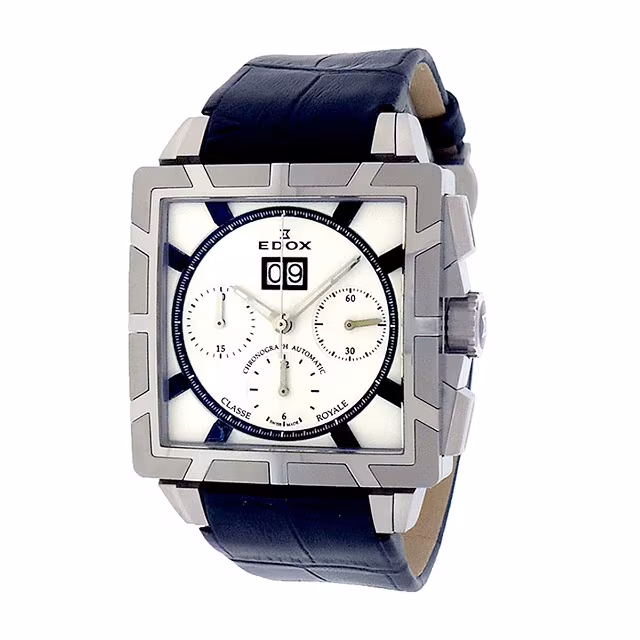Edox AINO Classe Royale Chronograph Watch White