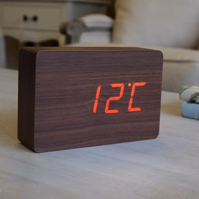 Gingko LED Brick Alarm Click Clock_2