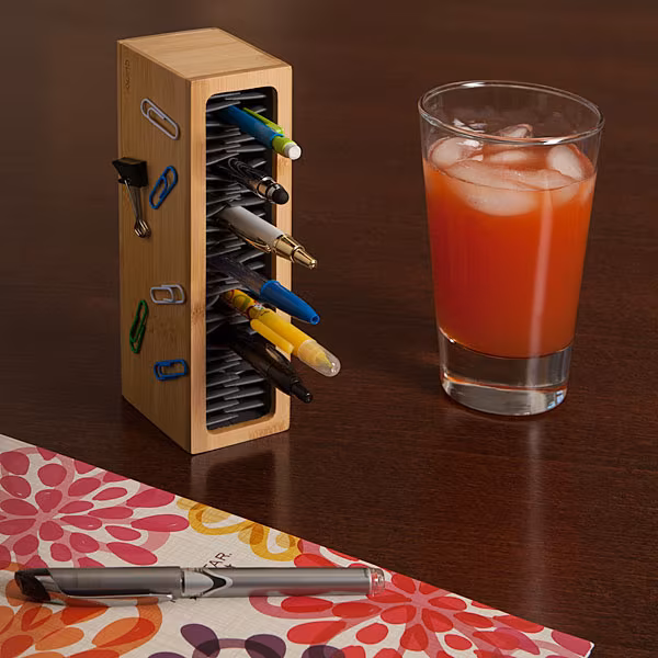 Pen Zen Bamboo Desk Organizer_4