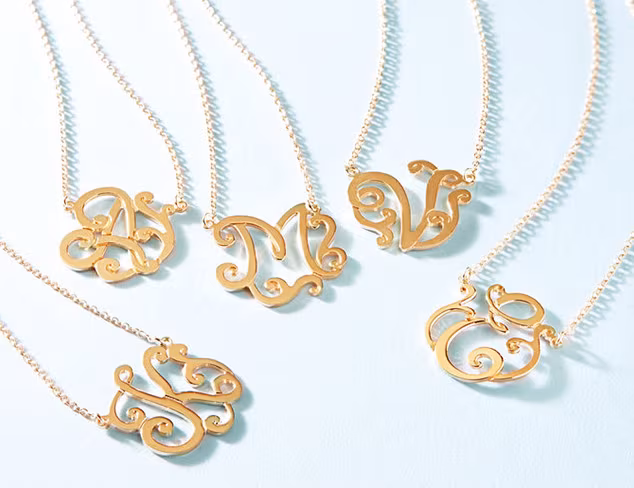 It's Personal 18K Gold-Plated Initial Necklace