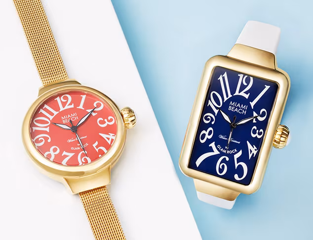 Glam Rock Miami Art Deco Watches at MYHABIT