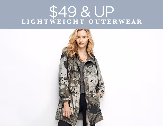 $49 & Up Lightweight Outerwear at MYHABIT