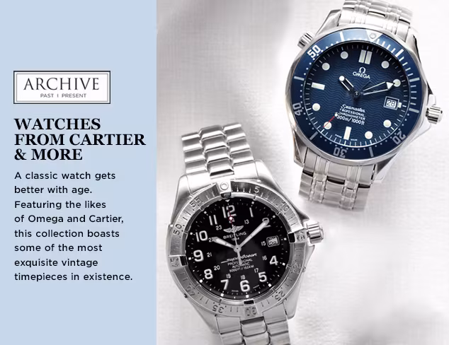 ARCHIVE Watches from Cartier & More at MYHABIT