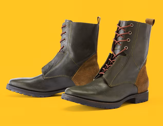 Rugged & Refined Lace-Up Boots at MYHABIT