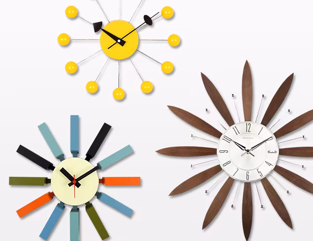 Mid-Century Modern Clocks at MYHABIT