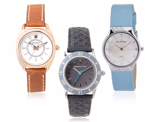 Classic Fashion Leather Band Watches at MYHABIT