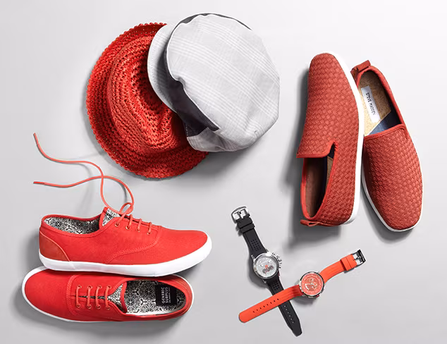 Pop of Color: Red & Grey at MYHABIT