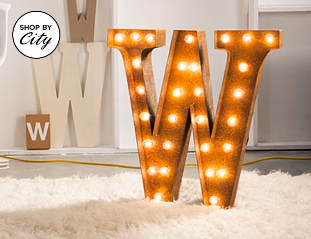 Vintage-Inspired Marquee Lights at MYHABIT