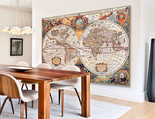 Worldly Map Murals at MYHABIT