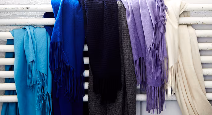 Colorful Cashmere Throws at Gilt