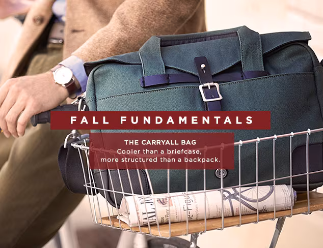 Fall Fundamentals: The Carryall Bag at MYHABIT