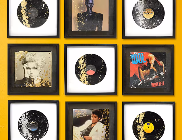 Art That Rocks: Retro Framed Records & Albums at MYHABIT
